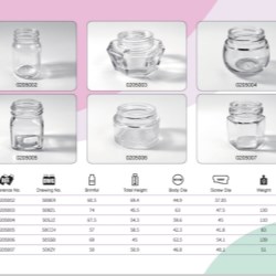 Clear Glass Food Jars 50ml - 75ml